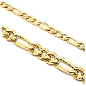 Colar F�garo Degrad� em Ouro 18 Kilates - 22841